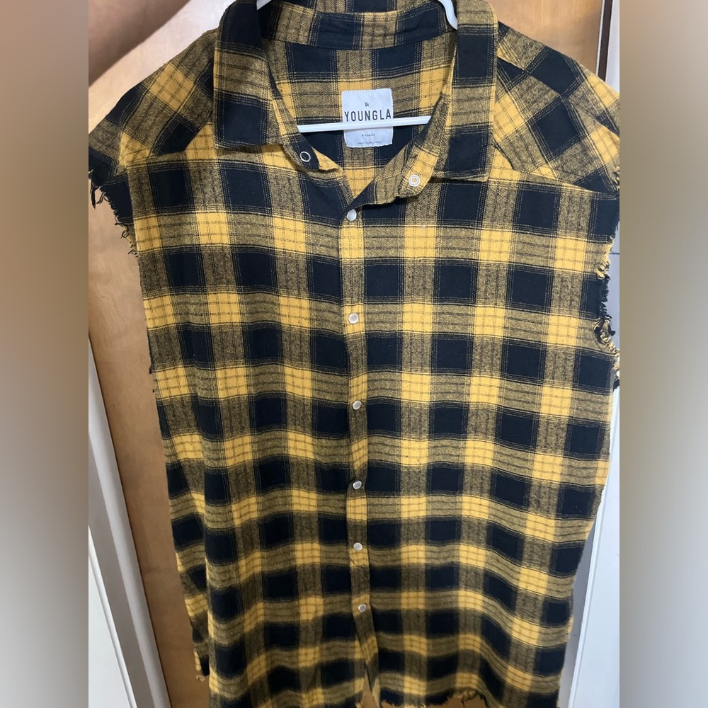 YoungLa flannel tank
